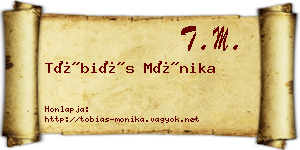 Tóbiás Mónika névjegykártya