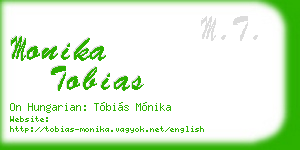 monika tobias business card